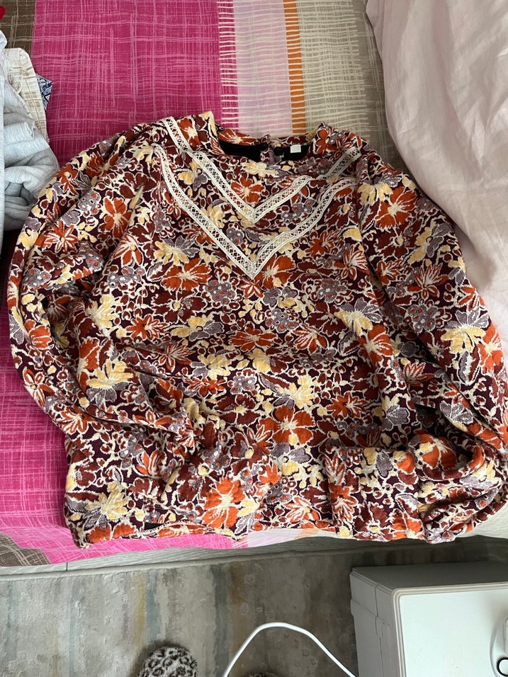 Detaylı Bohem Uzun Kollu Bluz - Görsel 2