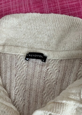 Kadın Beyaz Triko Örgü Kazak - Görsel 5