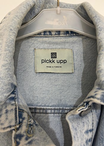 Kadın Gri Batik Desenli Kolsuz Denim Ceket - Görsel 2