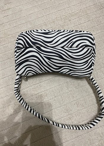 Zebra Desenli Kadın Omuz Çantası - Görsel 2