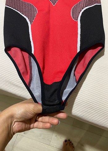 Kırmızı Kısa Kollu  Body - Görsel 3