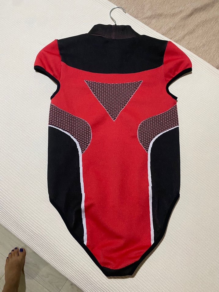 Kırmızı Kısa Kollu  Body - Görsel 4