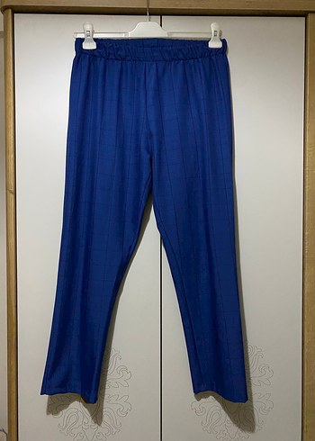 Kadın Lacivert Keten Takım - Görsel 3