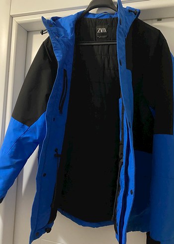 Mavi Siyah Düğmeli Erkek Midi Mont - Görsel 5