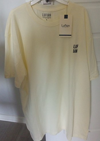 Lufian Beyaz Oversize Tişört