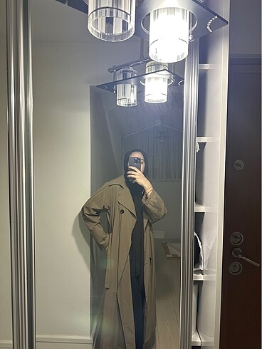 l Beden kahverengi Renk Minik terzi trençkot