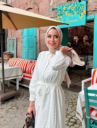 Diğer Fushya fisto beyaz elbise
