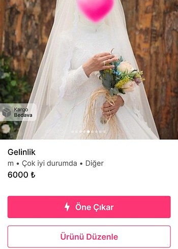 m Beden Dantel Detaylı Beyaz Midi Gelinlik