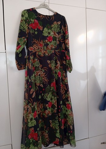 Zara Çiçek Desenli Uzun Bohem Elbise