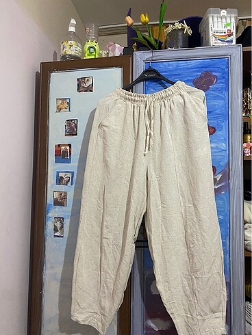 KETEN KREM PANTOLON
