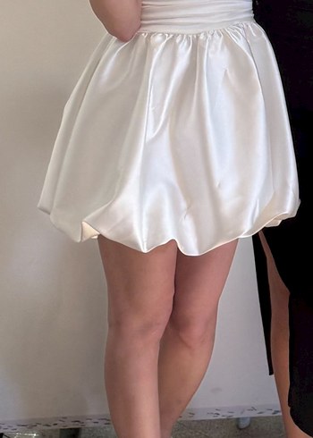 Koton Koton sibil çetinkaya koleksiyonu bride beyaz mini elnise