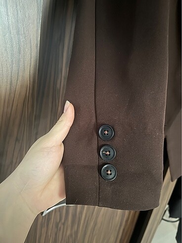 s Beden Acı kahve blazer ceket