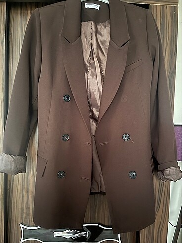 Acı kahve blazer ceket