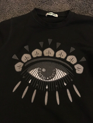 Kenzo siyah göz nakışlı sweatshirt
