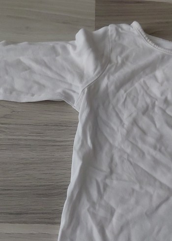 Beyaz Uzun Kollu Bebek Atlet - Görsel 2