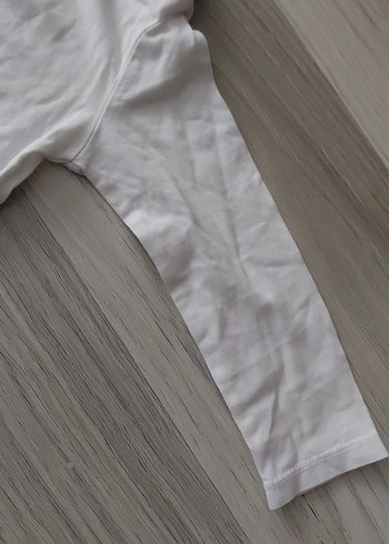 Beyaz Uzun Kollu Bebek Atlet - Görsel 4