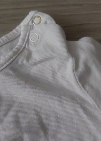 Beyaz Uzun Kollu Bebek Atlet - Görsel 3