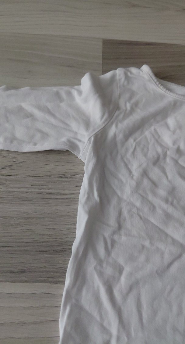 Beyaz Uzun Kollu Bebek Atlet - Görsel 2