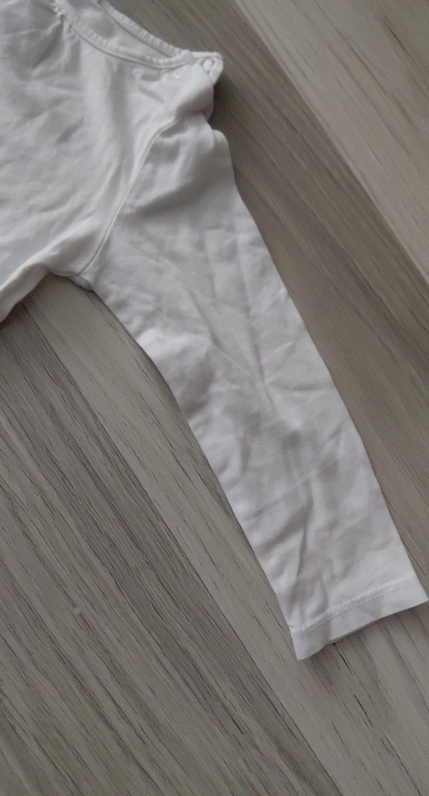 Beyaz Uzun Kollu Bebek Atlet - Görsel 4