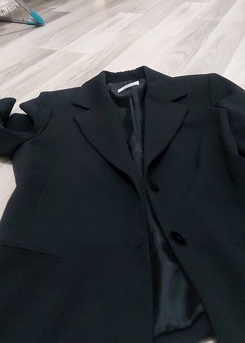 38 Beden Düğmeli Siyah Kadın Blazer Ceket