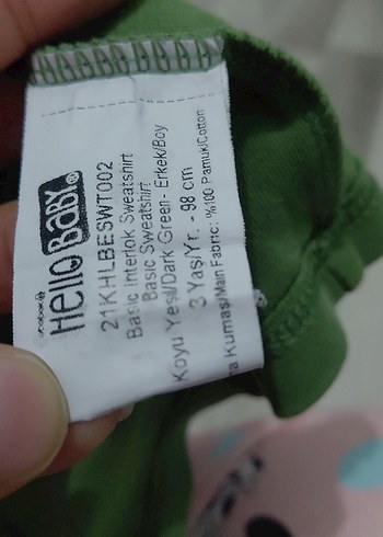 Yeşil Uzun Kollu Çocuk Atlet - Görsel 4