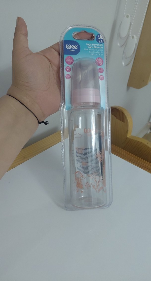 Wee Baby 240 ml Cam Biberon - Pembe - Görsel 2