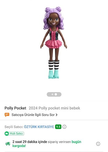 Polly Pocket Mini Bebek - Pembe