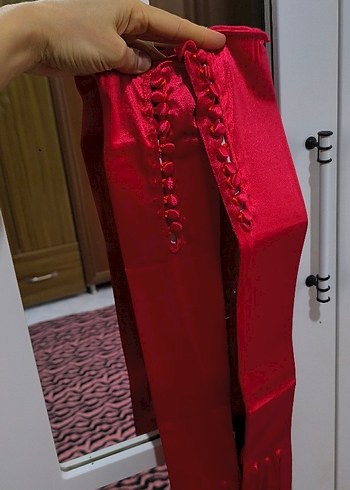 polyester kumaş eldiven 55 cm uzun vintiç model Türkiye'de yok - Görsel 4