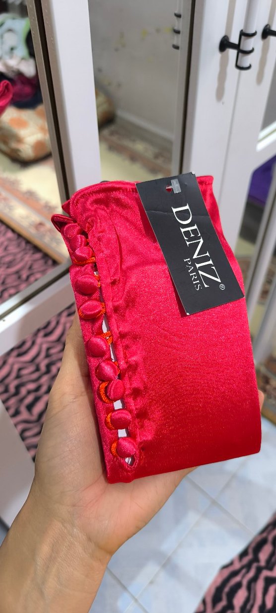 polyester kumaş eldiven 55 cm uzun vintiç model Türkiye'de yok - Görsel 2