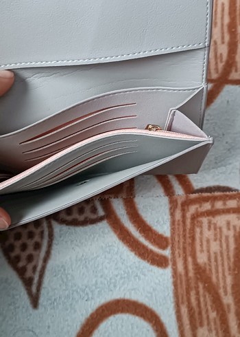 Bej Deri Fermuarlı Kadın Cüzdanı - Görsel 2