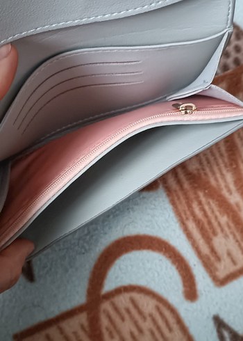 Bej Deri Fermuarlı Kadın Cüzdanı - Görsel 3