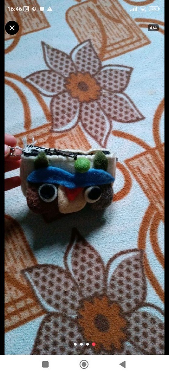 Renkli Örgü Desenli Çocuk Cüzdanı - Görsel 2