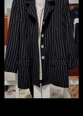 Tom Ford Çizgili Siyah Kadın Blazer - Görsel 2