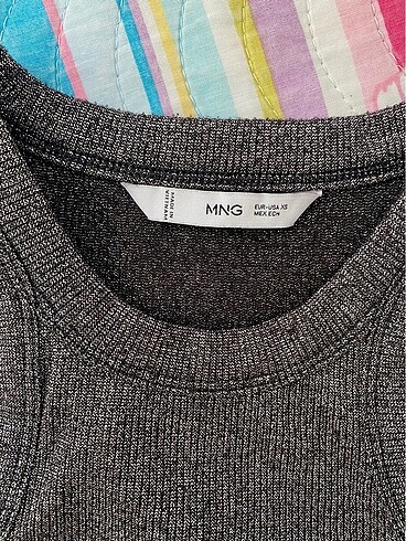 xs Beden gri Renk simli crop