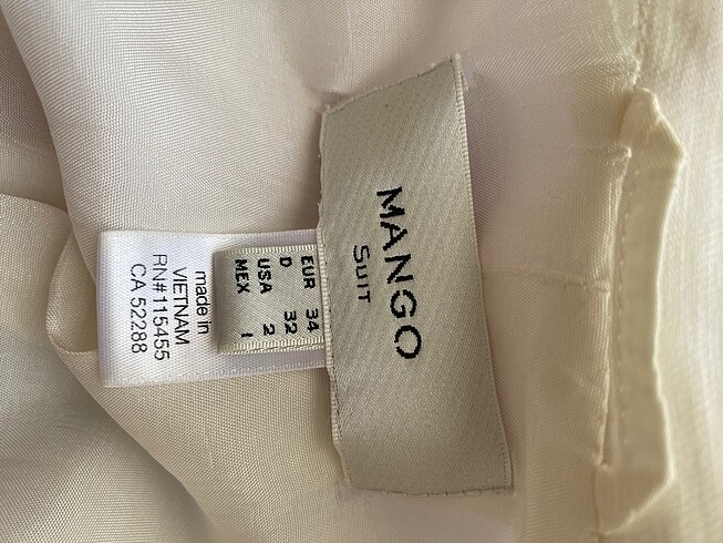 34 Beden ten rengi Renk slim fit ceket