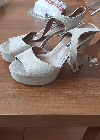 39 Beden ten rengi Renk Nine West Bej Kadın Dolgu Topuklu Ayakkabı