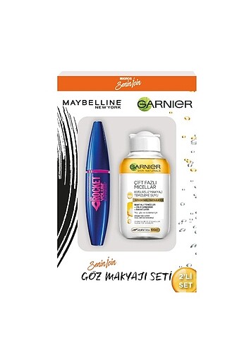 Maybelline NY theROCKET Volum express maskara+ Garnier Çift fazl