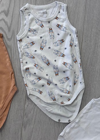 Pamuklu Kolsuz Bebek Çıtçıtlı Body - Görsel 3