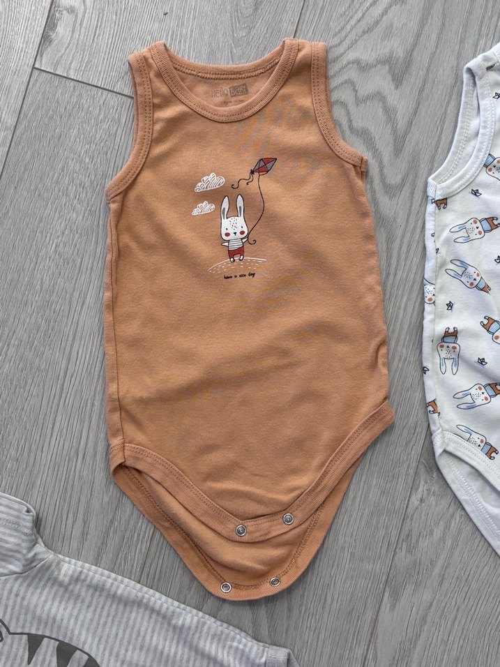 Pamuklu Kolsuz Bebek Çıtçıtlı Body - Görsel 2