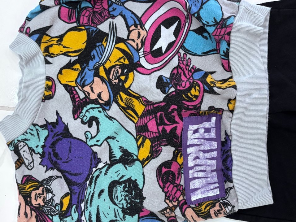 Gri Marvel Baskılı Erkek Çocuk Eşofman Takımı - Görsel 2