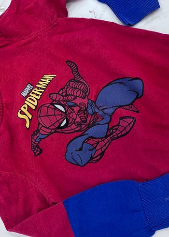 Renkli Marvel Baskılı Erkek çocuk triko kazak - Görsel 2