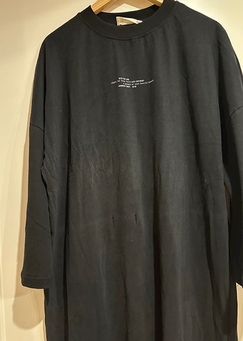 Suud Collection Siyah Uzun Keten Elbise, Salaş Kesim