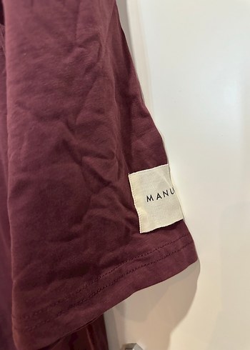 Suud Collection Bordo Uzun Keten Elbise