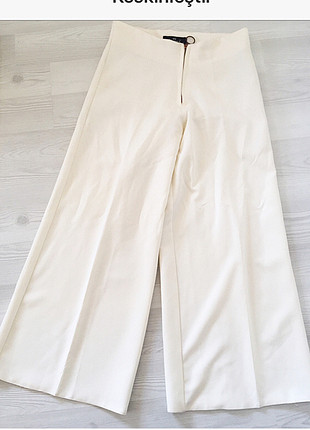 m Beden beyaz Renk Beyaz kumaş pantolon 