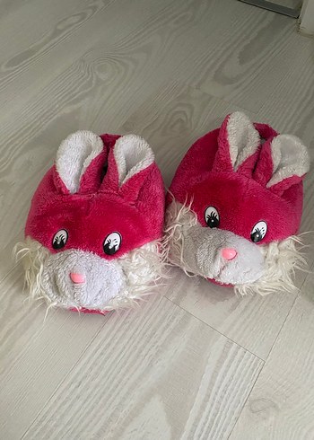 Kadın pembe Tavşanlı Sıcak Ev Terliği - Görsel 4