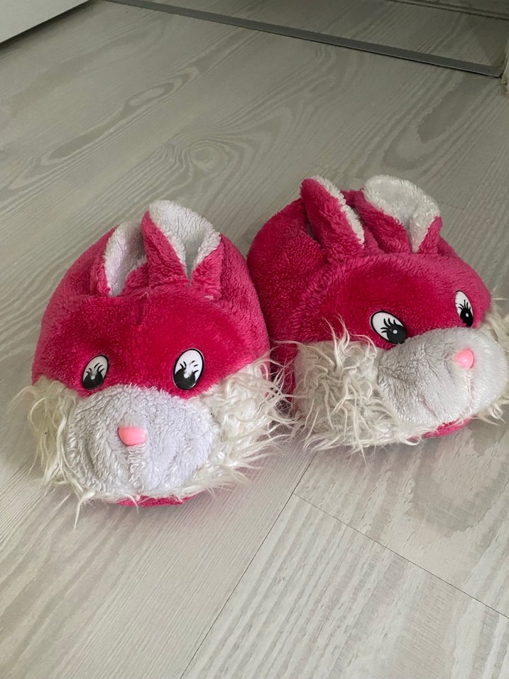 Kadın pembe Tavşanlı Sıcak Ev Terliği - Görsel 3