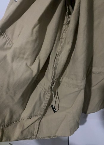 Bej Kadın Keten ceket Uzun Kollu - Görsel 6