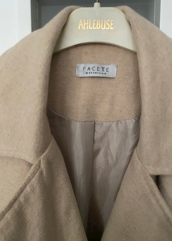 Düğmeli Krem Rengi Kadın Kaban - Görsel 5