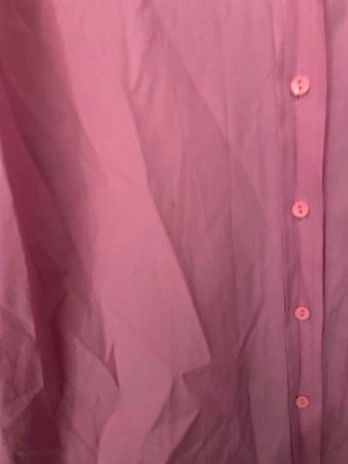 Pembe Uzun Kollu Düğmeli Kadın Gömlek - Görsel 3