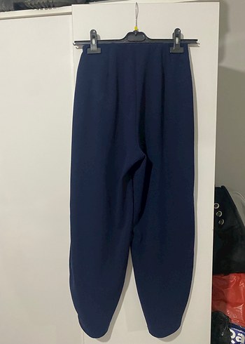 Lacivert Salaş Kadın Kumaş Pantolon - Görsel 5